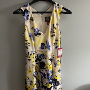 Vince Camuto Multi Navy Floral Dress